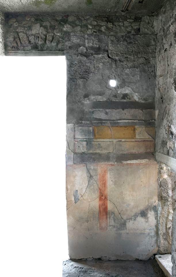 V.1.7 Pompeii. c.2005-7.
Room 8, looking towards west wall in north-west corner. Photo by Hans Thorwid.
Photo courtesy of the Swedish Pompeii Project.