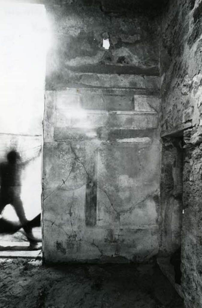 V.1.7 Pompeii. 1972. House of the Bull, second doorway, third room, right of atrium, W wall. Photo courtesy of Anne Laidlaw.
American Academy in Rome, Photographic Archive. Laidlaw collection _P_72_8_24.