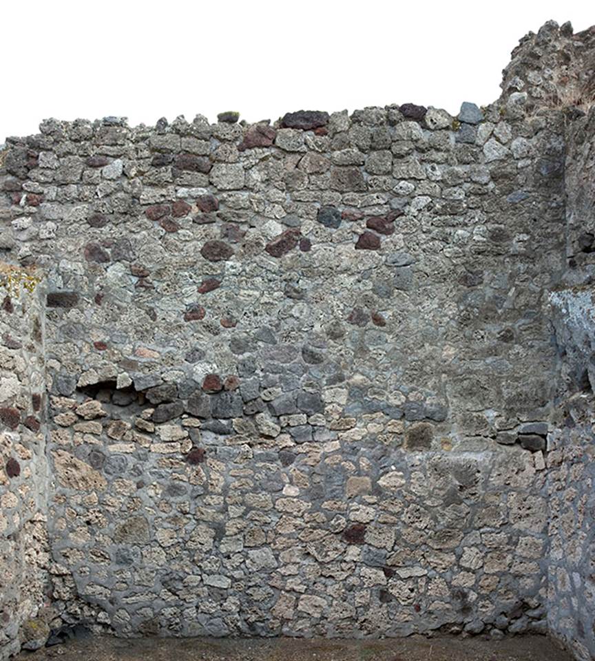V.1.28 Pompeii. c.2008-10.  
East wall of room “f”. Photo by Hans Thorwid.
Photo courtesy of The Swedish Pompeii Project.
