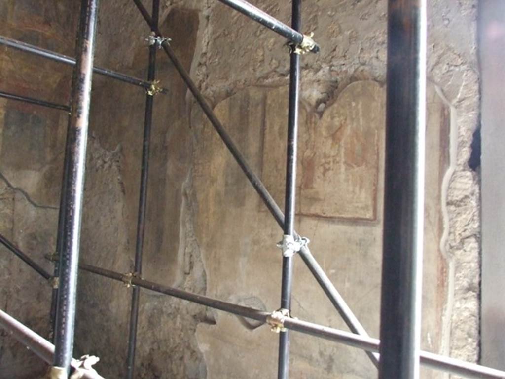 V.2.1 Pompeii.  December 2007.   Room 9, East wall with wall painting.