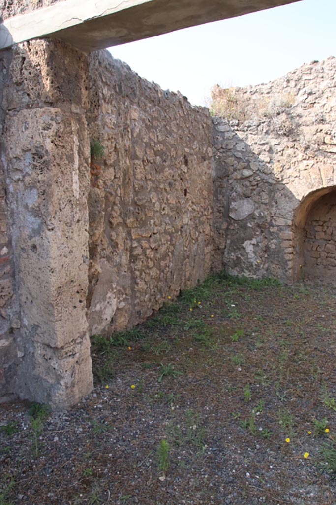 V.2.3 Pompeii. October 2023. Looking towards west wall of rear room. Photo courtesy of Klaus Heese.