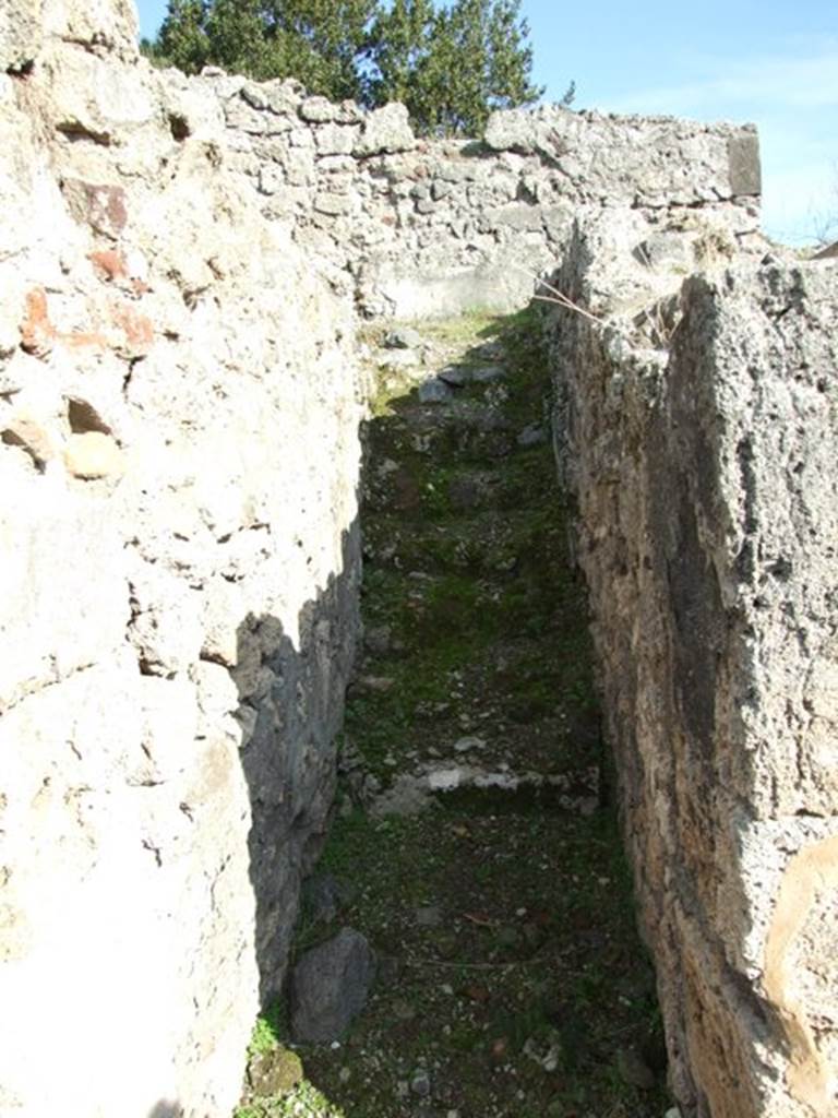 V.2.10 Pompeii. December 2007. Stone staircase between room 8 and room 9.