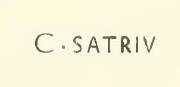 V.4.10 Pompeii. According to NdS �
�Entering the roadway that leads to the east of the insula, between doorways 9 and 10, above the rustic plaster, written in red letters, was �
C SATRIV
