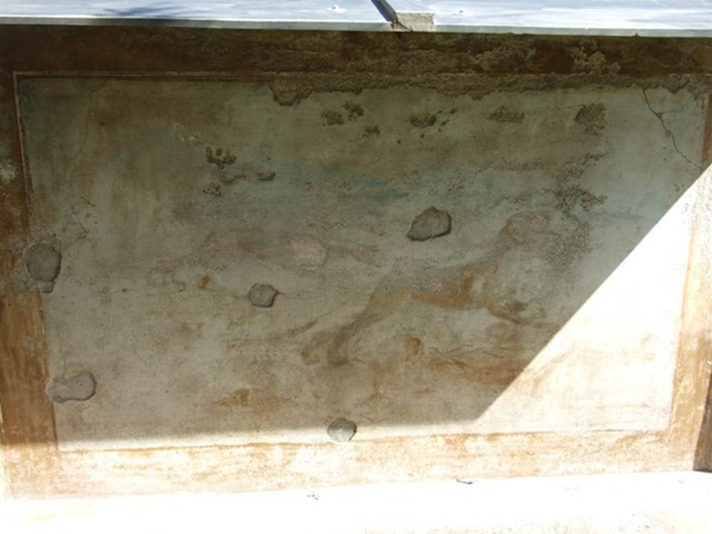 V.5.3 Pompeii. March 2009. Room 7. Peristyle. North east corner. Painting 3 - Animal painting.