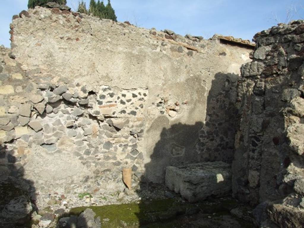 VI.1.7 Pompeii. December 2007. Room 3, north wall in north-east corner.