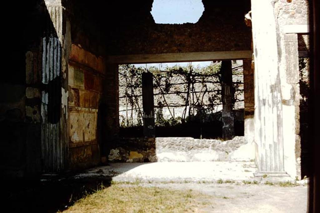 VI.2.4 Pompeii. 1959. Looking east through tablinum, from atrium. Photo by Stanley A. Jashemski.
Source: The Wilhelmina and Stanley A. Jashemski archive in the University of Maryland Library, Special Collections (See collection page) and made available under the Creative Commons Attribution-Non Commercial License v.4. See Licence and use details.
J59f0574
