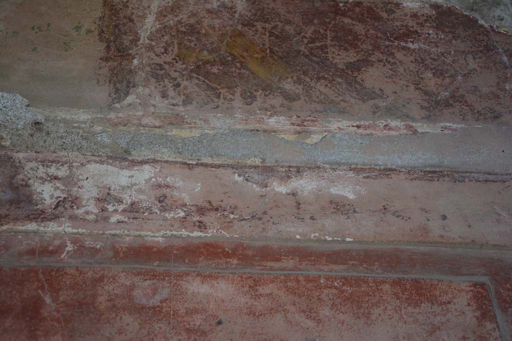 VI.2.4 Pompeii. December 2017. Detail from east side of centre of upper north wall in oecus.
Foto Annette Haug, ERC Grant 681269 D�COR.
