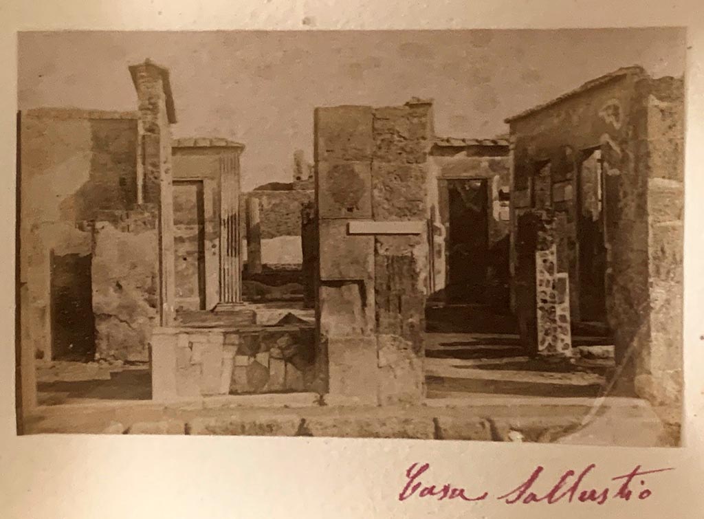 VI.2.5 Pompeii. From an album about 1870-1880. Entrance on left, with VI.2.4 to the right. Photo courtesy of Rick Bauer.