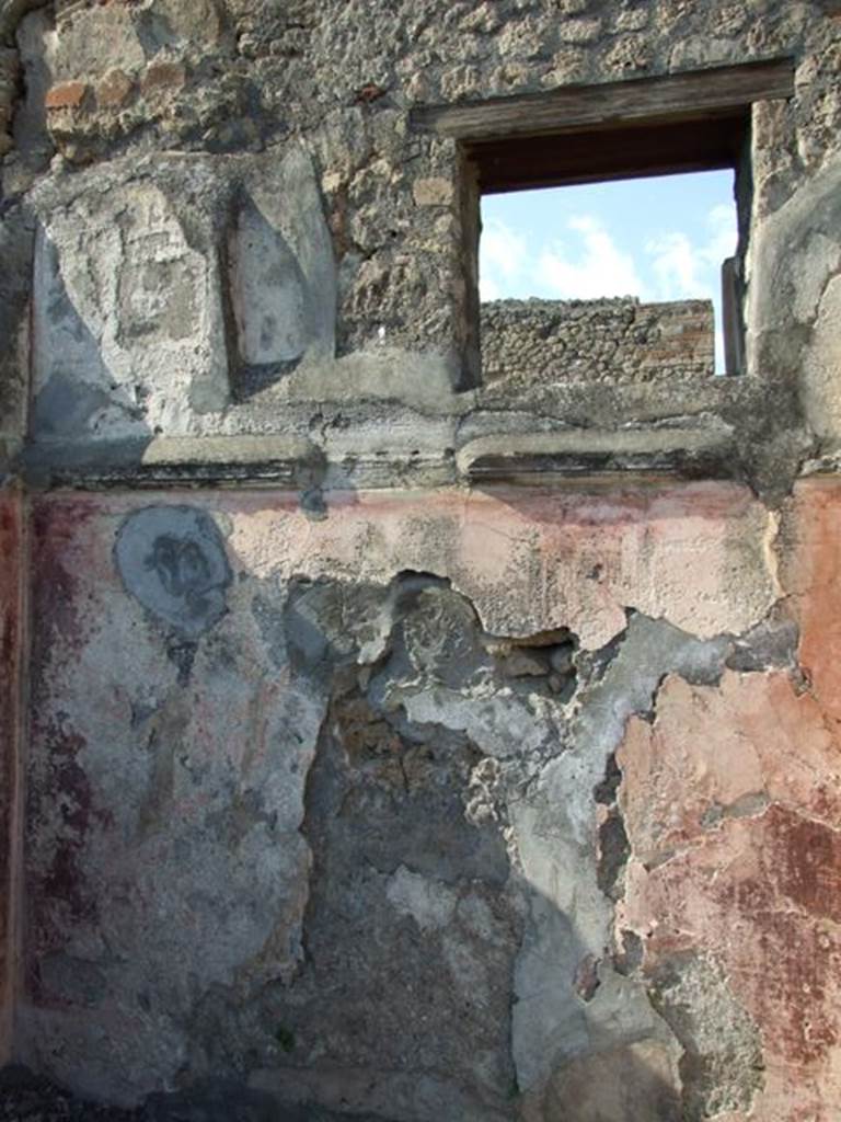 VI.7.3 Pompeii. March 2009. Room 3. North wall with window.