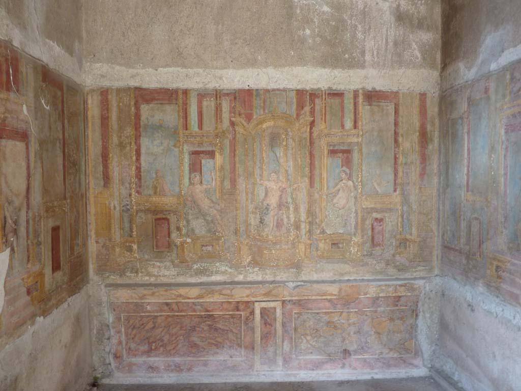 VI.7.23 Pompeii. October 2014. West wall in alcove.
Foto Annette Haug, ERC Grant 681269 DÉCOR.