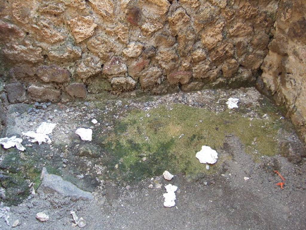 VI.8.14 May 2006.  West wall and north-west corner in rear room.