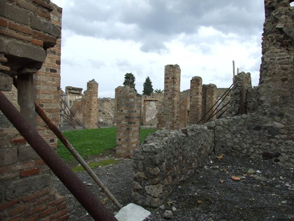 VI.8.20 Pompeii. December 2007. Looking east towards Room 18 from rear entrance at VI.8.2.