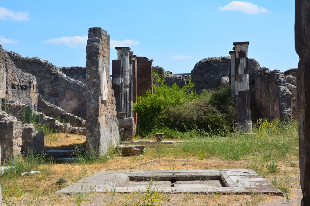VI.9.3 Pompeii. July 2017. Looking east across impluvium in atrium.
Foto Annette Haug, ERC Grant 681269 DÉCOR.

