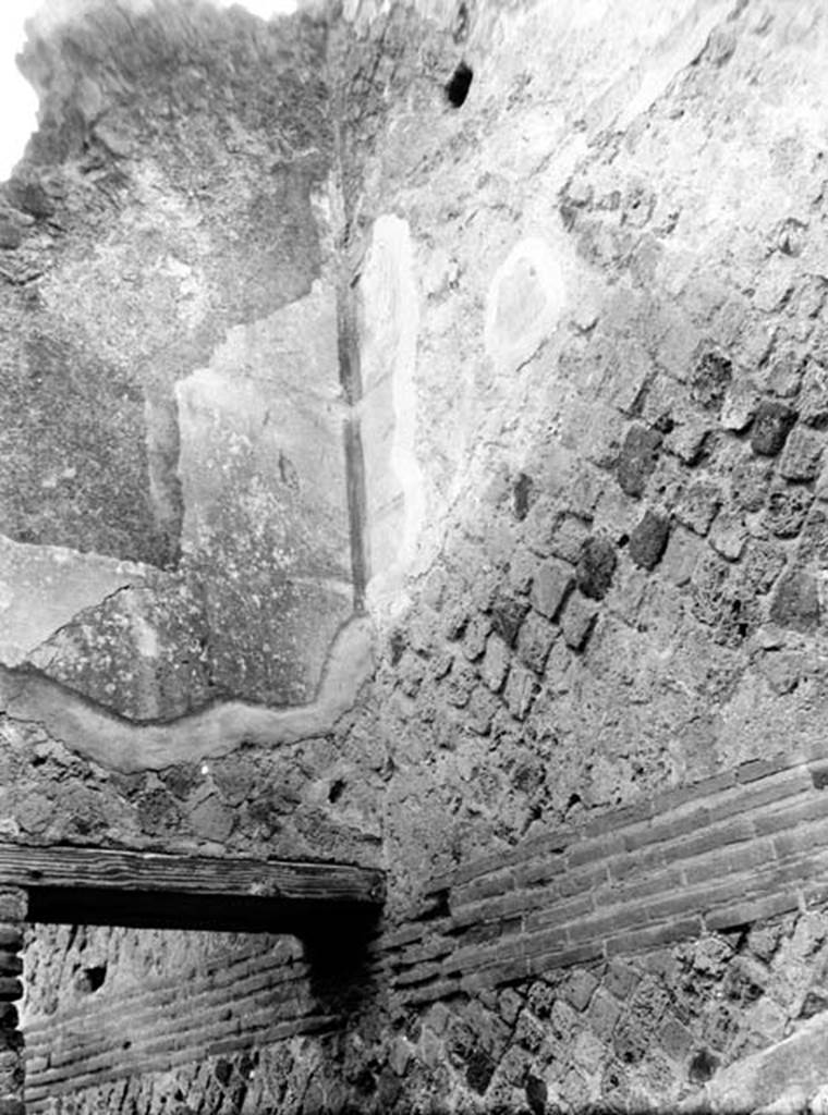 230740 Bestand-D-DAI-ROM-W.0983.jpg
VI.9.6 Pompeii. W. 983. Remains of wall plaster on north wall of upper room above room 25.
The doorway in the north-west corner of room 25, leads into room 24.
Photo by Tatiana Warscher. With kind permission of DAI Rome, whose copyright it remains.
See http://arachne.uni-koeln.de/item/marbilderbestand/230740