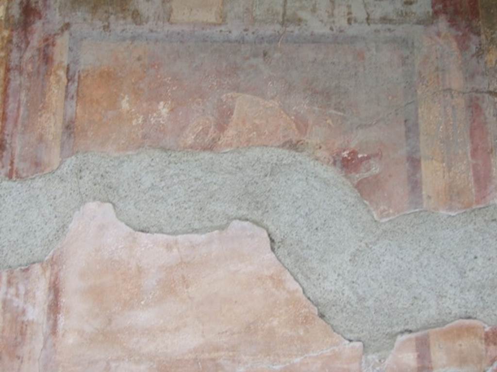 VI.9.6 Pompeii. March 2009. Room 6. Peristyle. West wall.