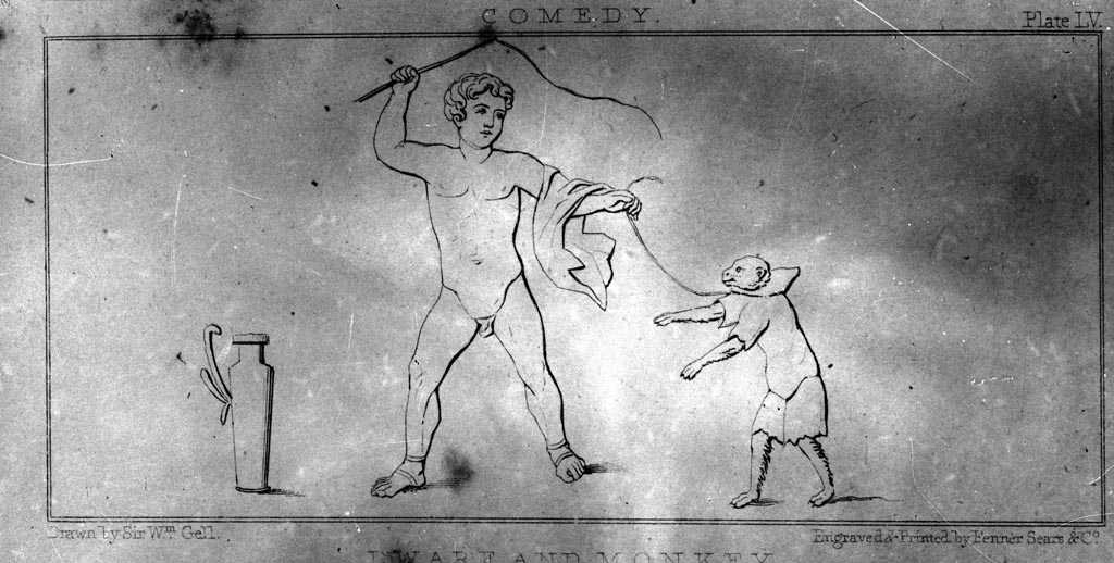 VI.9.6 Pompeii. W.228. Room 6, drawing of wall painting from pilaster in south-east corner of peristyle.
See Helbig, W., 1868. Wandgemälde der vom Vesuv verschütteten Städte Campaniens. Leipzig: Breitkopf und Härtel. (1417)
Photo by Tatiana Warscher. Photo © Deutsches Archäologisches Institut, Abteilung Rom, Arkiv.