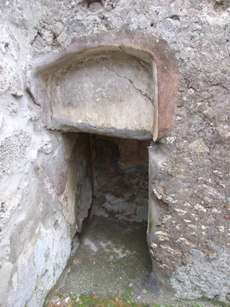 VI.10.6 Pompeii.  March 2009.  Room 8.  Recess under stairs.