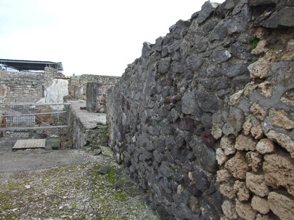 VI.10.7 Pompeii.  March 2009.  Room 8.  Tablinum.  South wall.