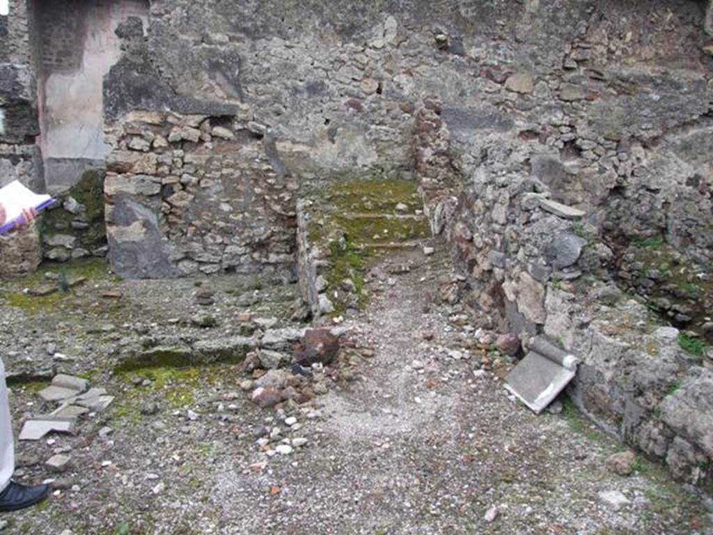 VI.10.11 Pompeii. March 2009. Room 20, room with stairs to upper floor.