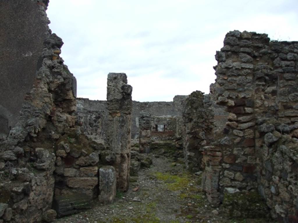 VI.10.11 Pompeii.  March 2009.  Room 23.  Looking east along corridor (room 22).