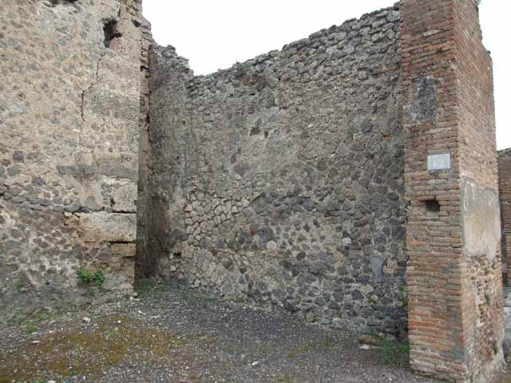 VI.10.12 Pompeii. May 2010. East wall.