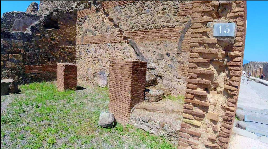 VI.10.15 Pompeii. June 2019. Looking towards east wall with steps to upper floor. Photo courtesy of Christine Thompson.


