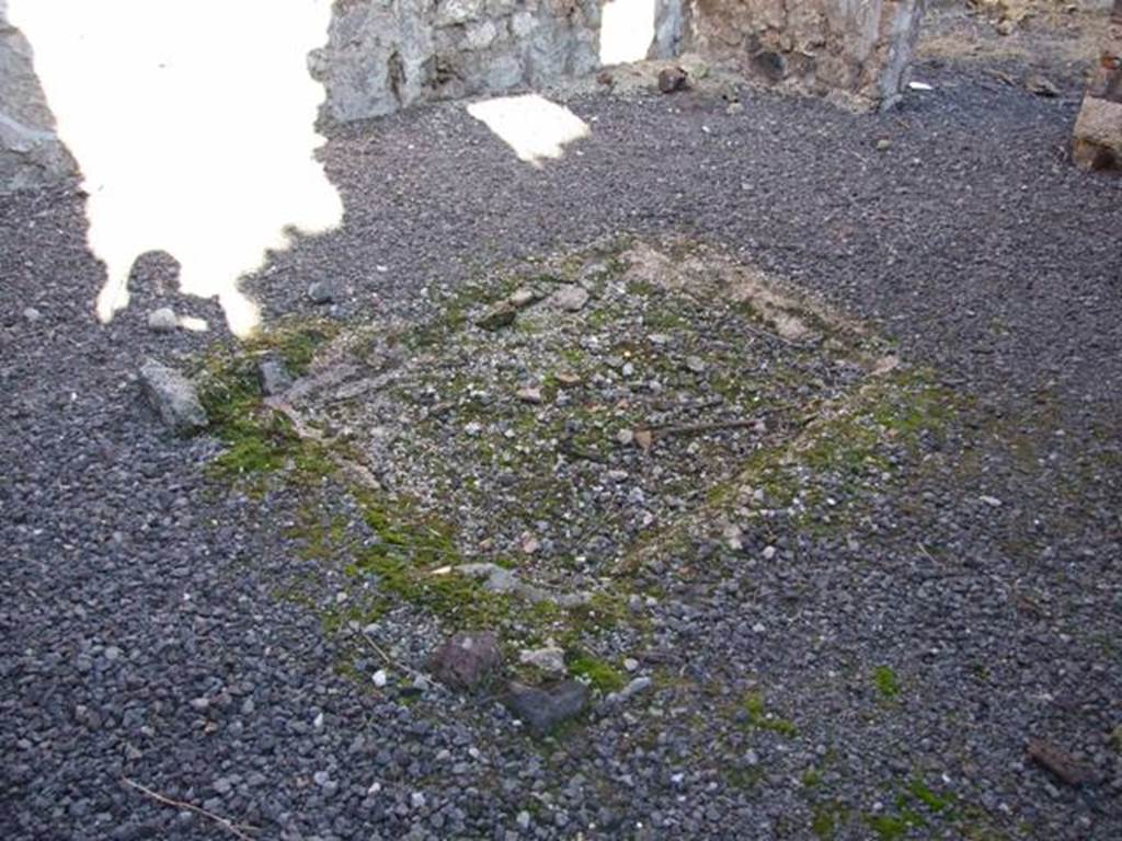 VI.11.8 Pompeii. December 2007. Room 50, impluvium?  


