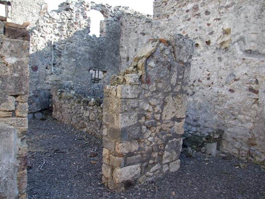 VI.11.8 Pompeii. December 2007. Doorways to rooms 54 and 53.  

