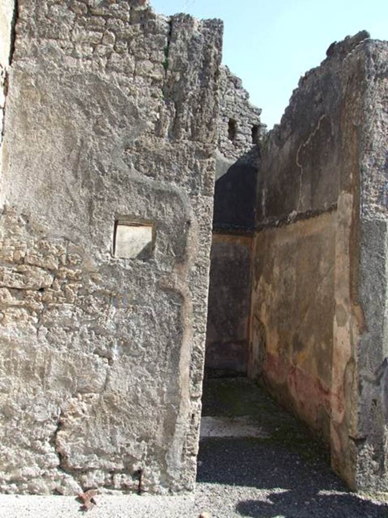 VI.14.20  Pompeii.  March 2009.  Doorway to room 9.