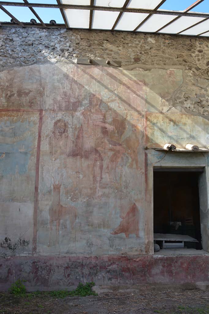 VI.14.20 Pompeii. October 2019.
Room 18, Orpheus and the animals on west wall of garden area.
Foto Annette Haug, ERC Grant 681269 DÉCOR.