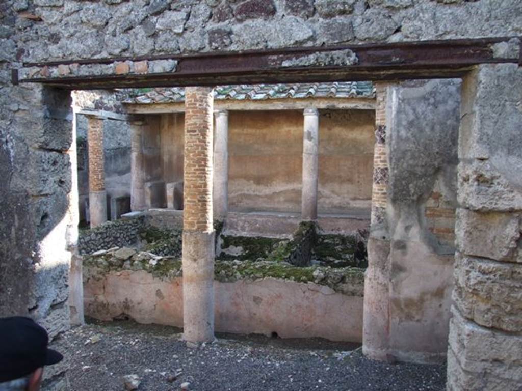 VI.14.22 Fullonica of Balbinus. December 2007. Room 13. Looking south across room 12.