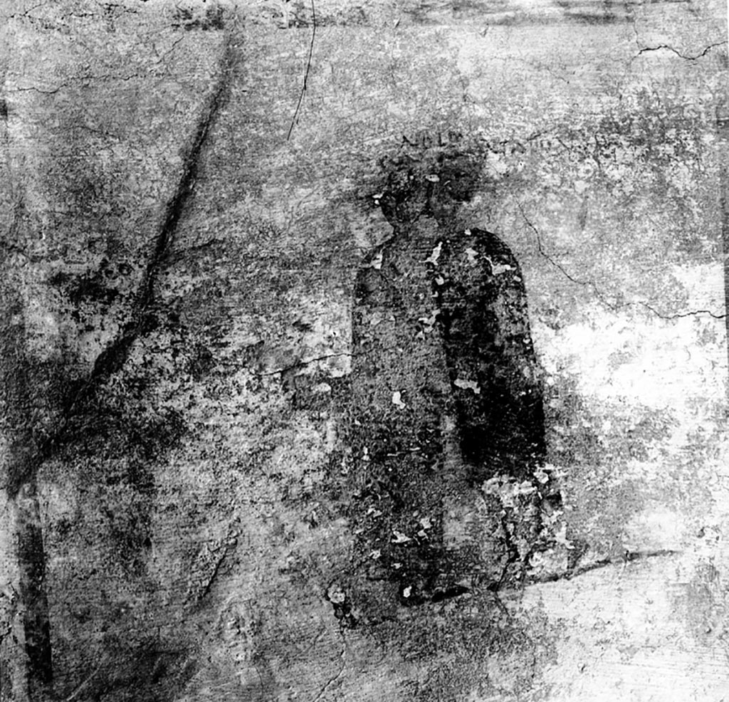 VI.14.35/36 Pompeii. W.83. Wall painting of man and woman kissing.
Now in Naples Archaeological Museum. Inventory number 111482.
Photo by Tatiana Warscher. Photo © Deutsches Archäologisches Institut, Abteilung Rom, Arkiv. 
