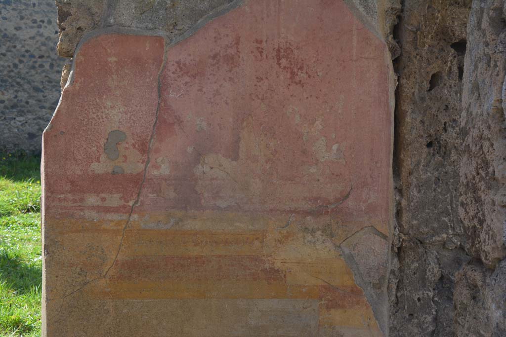 VI 15 5 Pompeii. March 2019. Oecus/triclinium 8, detail from west wall.
Foto Annette Haug, ERC Grant 681269 D�COR.

