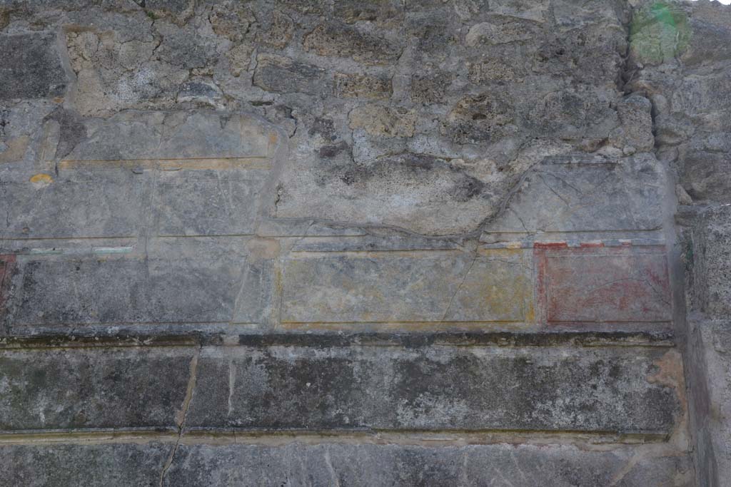 VI 15 5 Pompeii. March 2019. Oecus 24, upper south wall at west end above small doorway.
Foto Annette Haug, ERC Grant 681269 D�COR.
