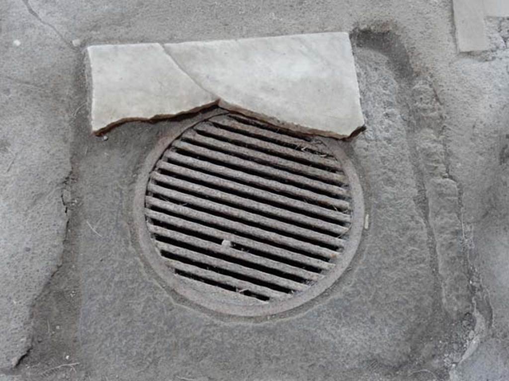 VI.15.8 Pompeii. May 2015. Site of cistern mouth near impluvium in atrium.  Photo courtesy of Buzz Ferebee.
