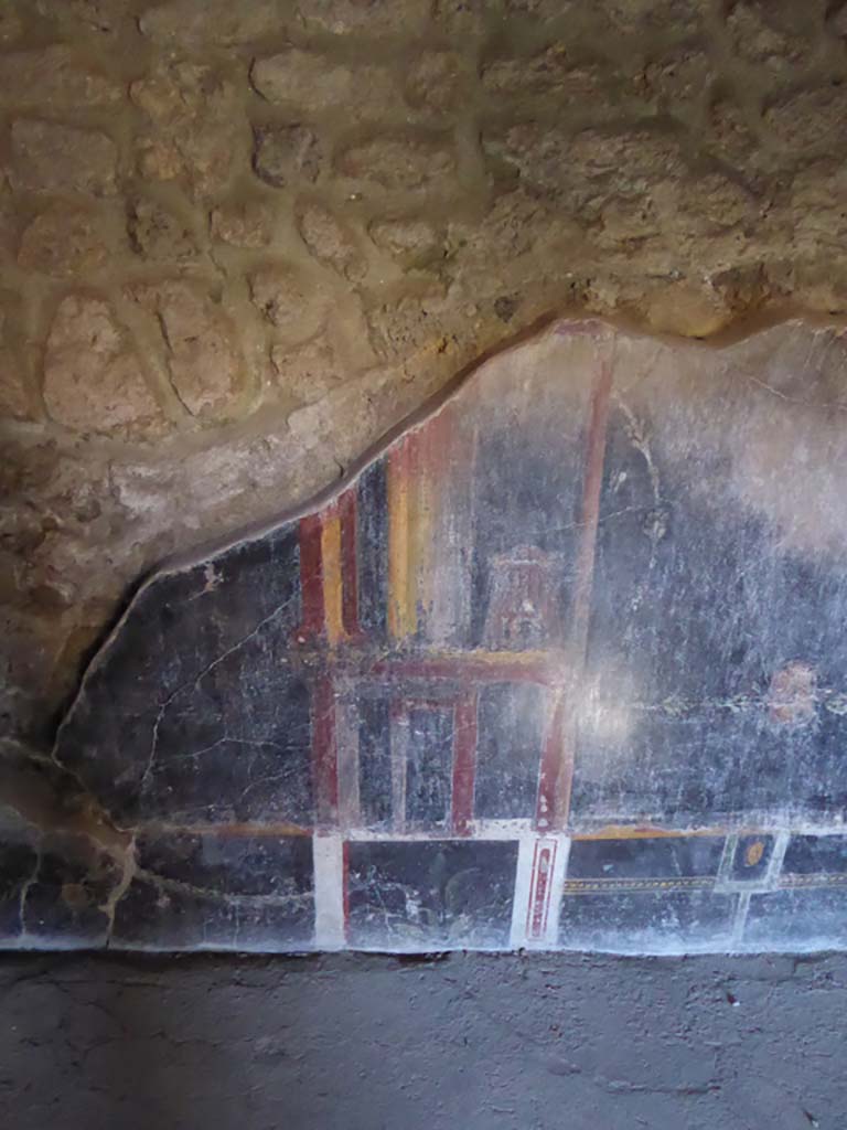 VI.16.7 Pompeii. September 2015. Room M, detail from lower north wall from west side of centre.
Foto Annette Haug, ERC Grant 681269 D�COR.
