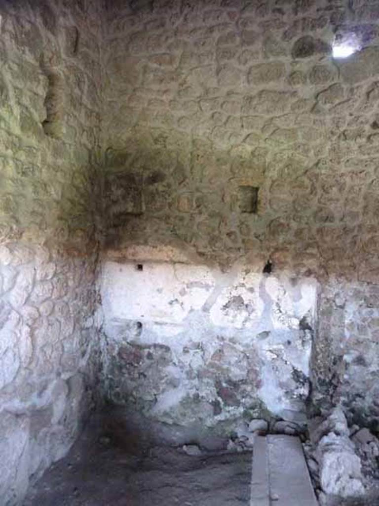 VI.16.7 Pompeii. May 2010. Room L, a small room or storeroom, looking north.