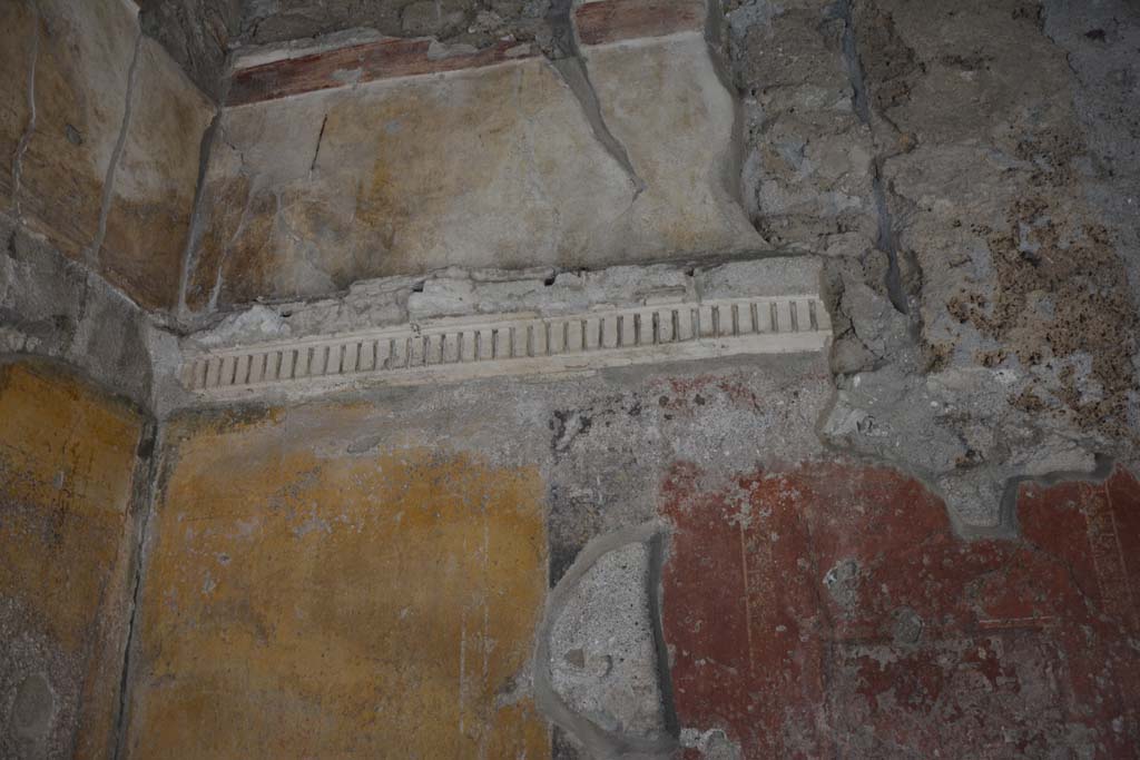 VI.16.7 Pompeii. March 2019. Cubiculum C, upper north wall in north-west corner.
Foto Annette Haug, ERC Grant 681269 D�COR.

