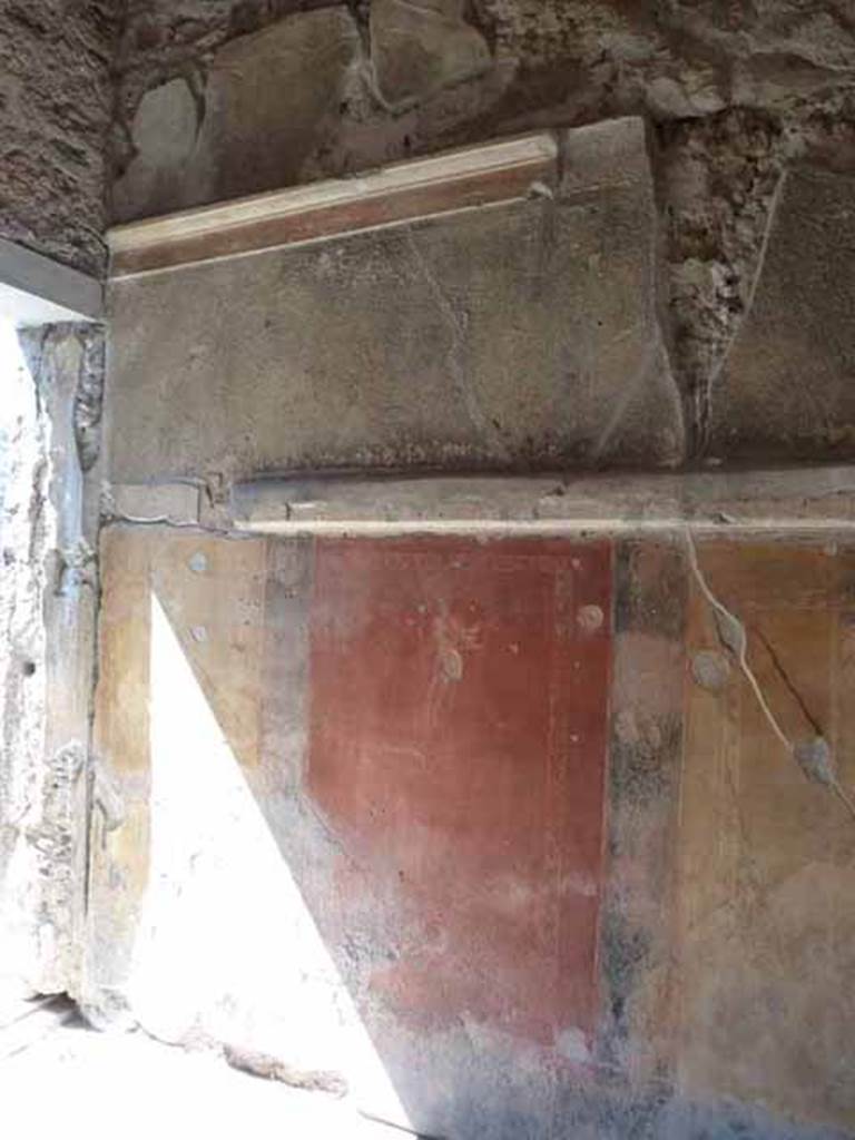 VI.16.7 Pompeii. May 2010. Upper north wall of room D.