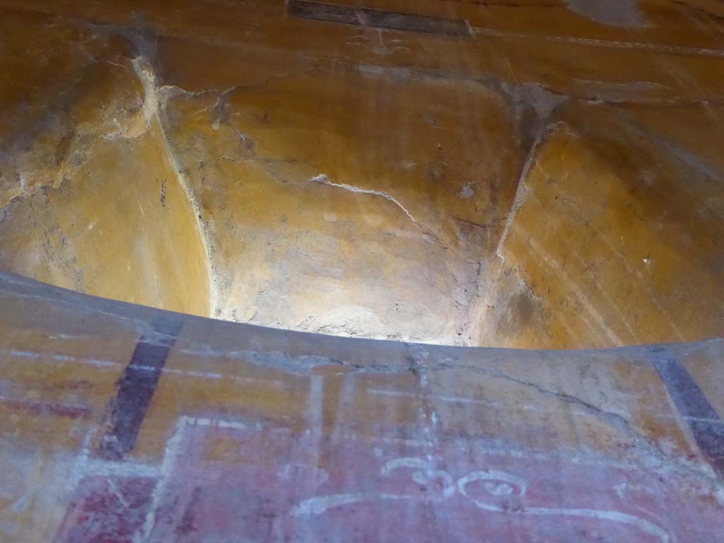 VI.16.7 Pompeii. September 2015. Room N, detail from above window in north wall.
Foto Annette Haug, ERC Grant 681269 D�COR.
