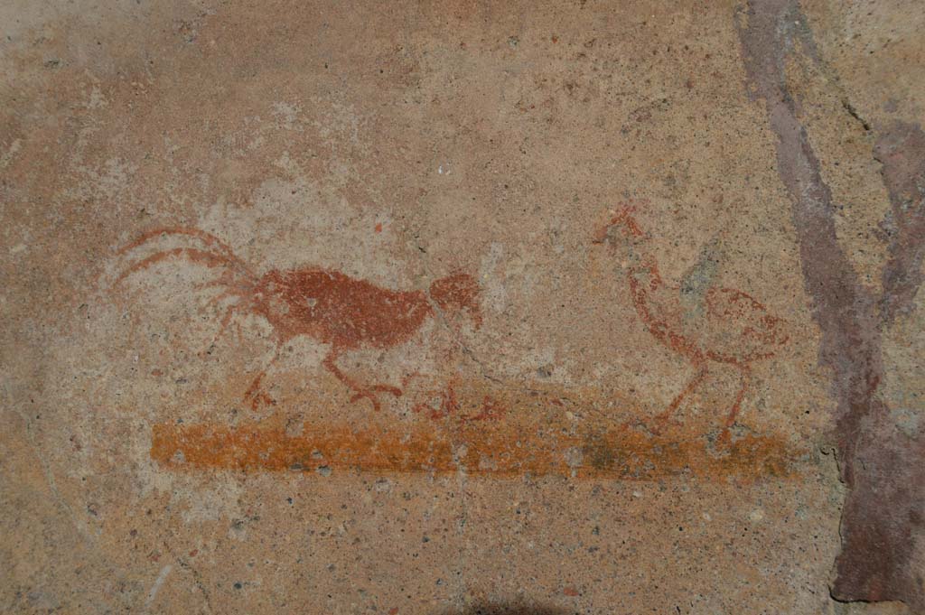 VI.16.33 Pompeii. March 2018. Painting of two birds from east wall of bar-room.
Foto Taylor Lauritsen, ERC Grant 681269 D�COR.

