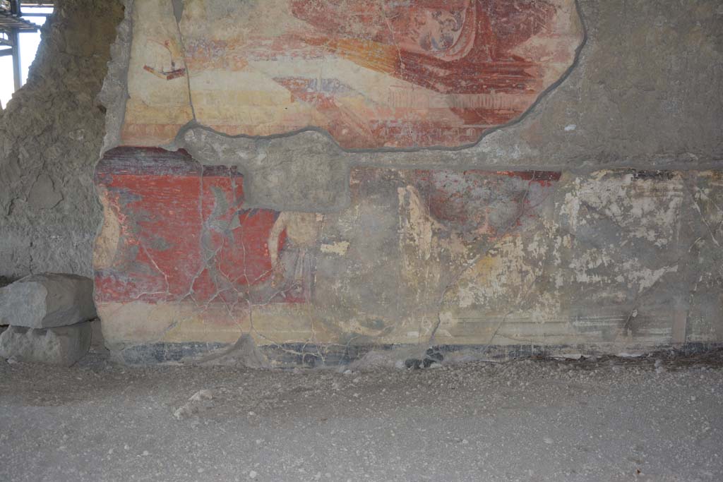 VI.17.41 Pompeii. September 2019. Detail from lower north wall of tablinum.
Foto Annette Haug, ERC Grant 681269 D�COR.
