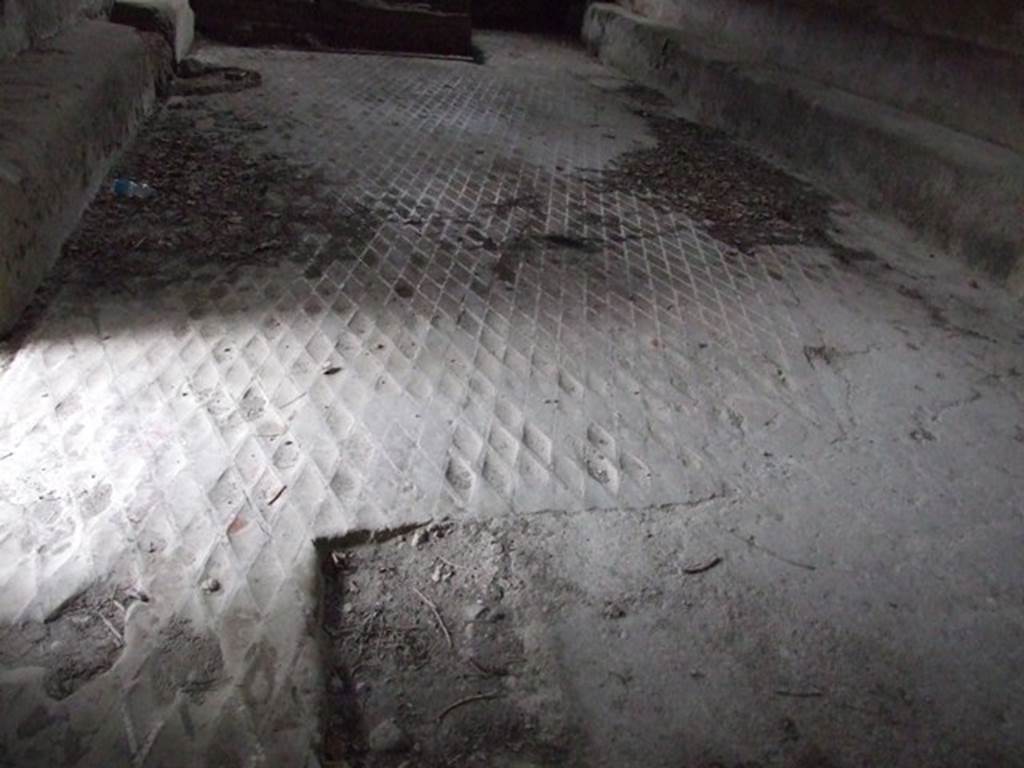 VII.1.8 Pompeii. December 2007. Mosaic floor in women�s changing room 11.