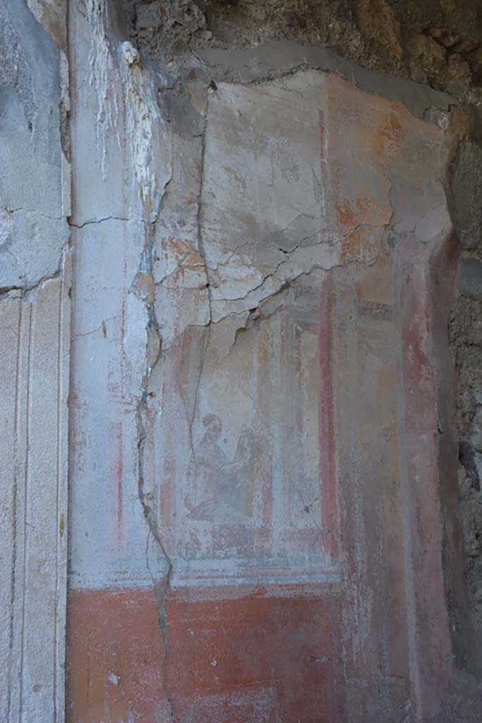 VII.2.16 Pompeii. October 2019. Exedra 17, painted panel from east wall at north end.
Foto Annette Haug, ERC Grant 681269 D�COR.
