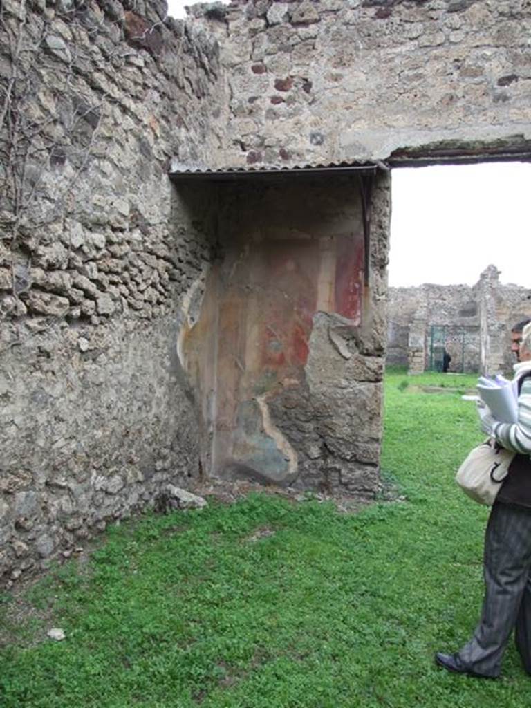 VII.2.20 Pompeii. December 2007. Tablinum 13, north-west corner.