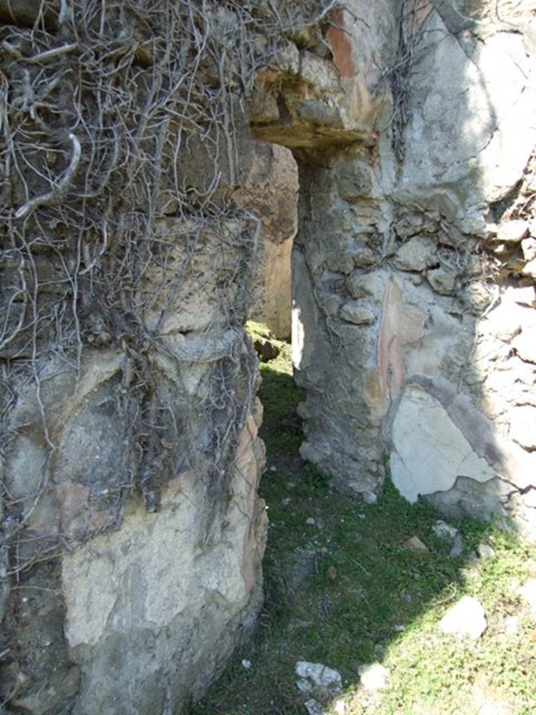 VII.2.20 Pompeii.  March 2009.  Doorway to Room 20. Kitchen and Latrine.