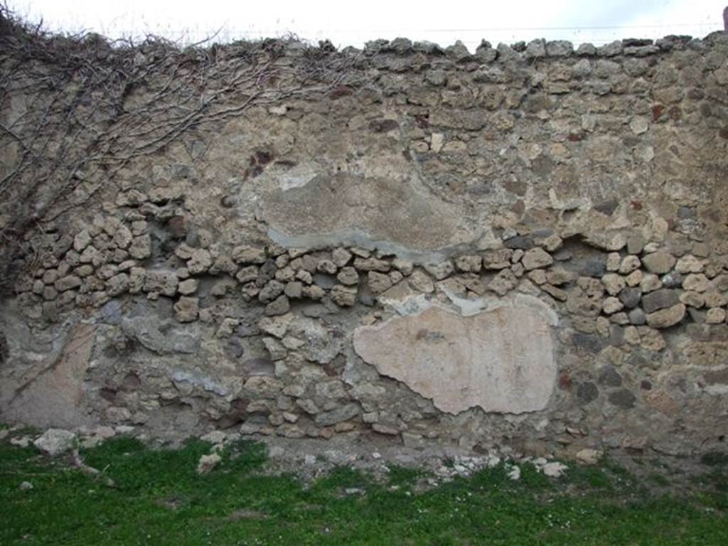 VII.2.34 Pompeii. December 2007. North wall of shop.
