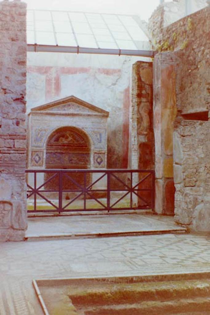 VII.2.45 Pompeii. 4th April 1980, pre earthquake. Looking towards north side of atrium. Photo courtesy of Tina Gilbert.
