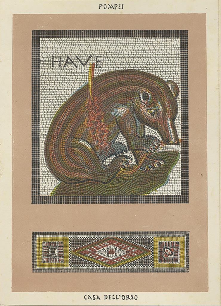 VII.2.45 Pompeii. 1875 lithograph. Photo courtesy of Rick Bauer.