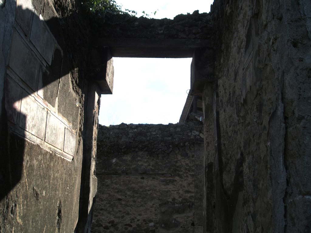 VII.2.51 Pompeii. December 2004. Looking south along entrance corridor.